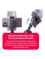 Gimbal Suporte Celular 360 Reconhecimento Facial Lançamento