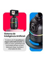 Gimbal Suporte Celular 360 Reconhecimento Facial Lançamento