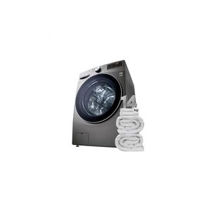 Lava e Seca Smart LG 14kg Aço Escovado com Inteligência Artificial AIDD WD14EGS62A 220V