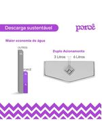 Vaso Sanitário Monobloco Porcê Supremus Mármore (PVS53MBSFB-BR)