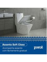 Vaso Sanitário Monobloco Porcê Supremus Mármore (PVS53MBSFB-BR)