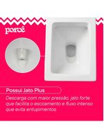 Vaso Sanitário Monobloco Porcê Supremus Mármore (PVS53MBSFB-BR)