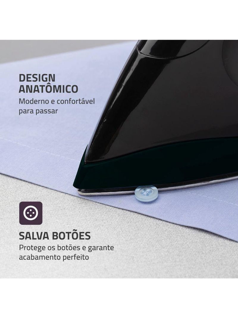 Ferro A Seco Mondial FSN55B 1000W Preto 220V