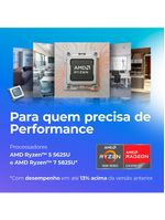 Notebook Positivo Vision R15M AMD® Ryzen 5-5625U Linux 8GB RAM 256GB SSD Wi-Fi 6 15” Full HD IPS Minitela - Preto