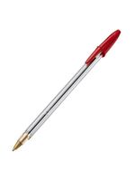 Kit Caixa De Caneta Esferográfica Cristal 10mm 100 Unidades Azul E Vermelho - Bic