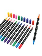 Canetas Para Colorir Com Glitter 2 Pontas – 48 Cores Vibrantes