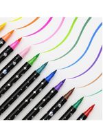 Canetas Para Colorir Com Glitter 2 Pontas – 48 Cores Vibrantes