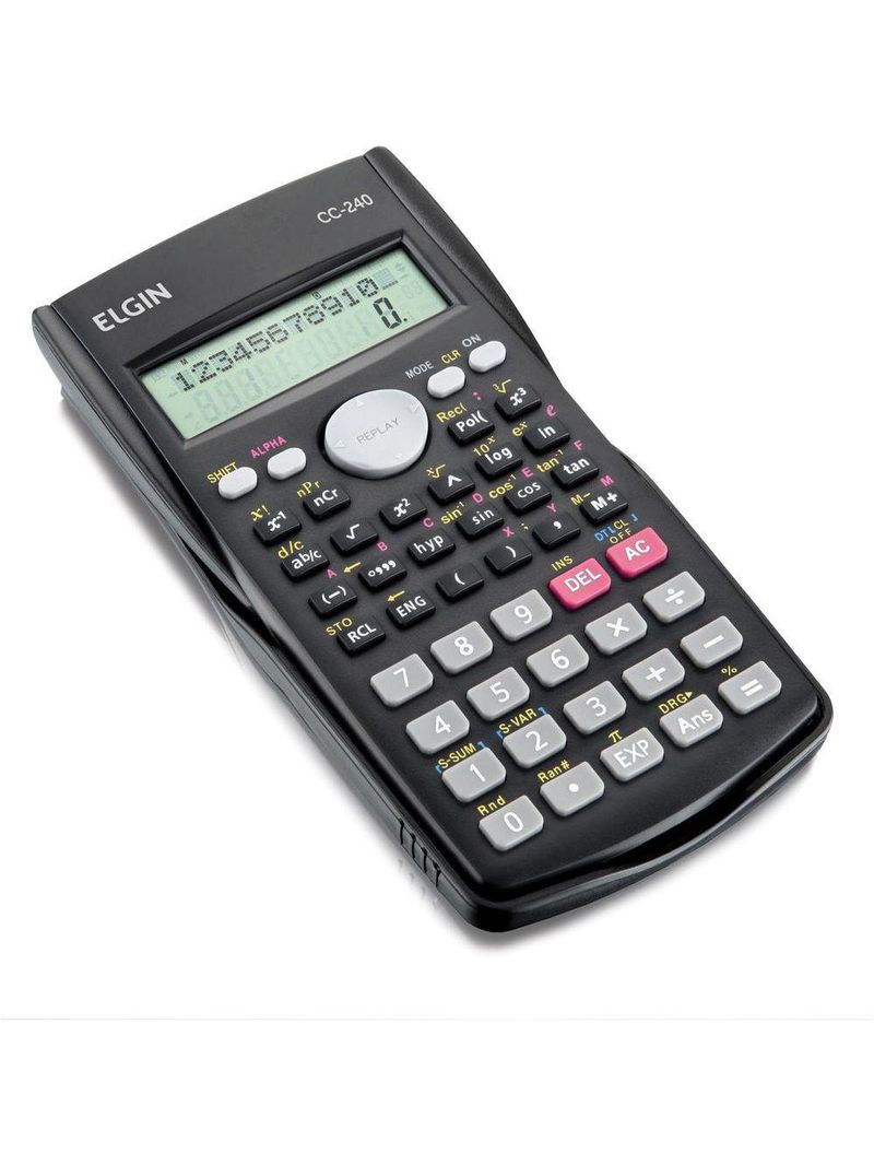 Calculadora Cientifica 240 Funções Cc240 Preta