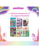 Kit Material Escolar Infantil Lápis De Cor Leo & Leo Jardim 7 Peças Smille