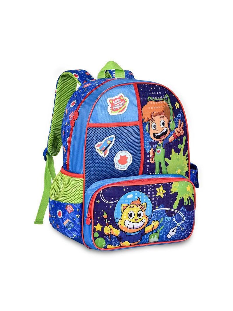 Mochila Gato Galáctico Gg24117 Escolar Infantil 20l