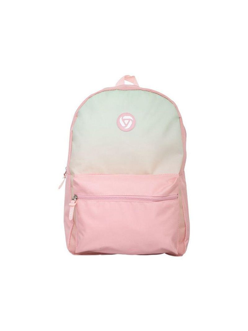Mochila Casual Yins Gradiente Em Poliéster Rosa Claro Rosa Barbie