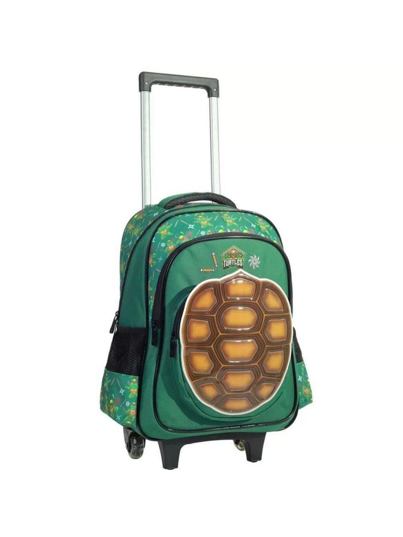 Kit Mochila Rodinha Lancheira Estojo Duplo Tartarugas Ninja Yepp