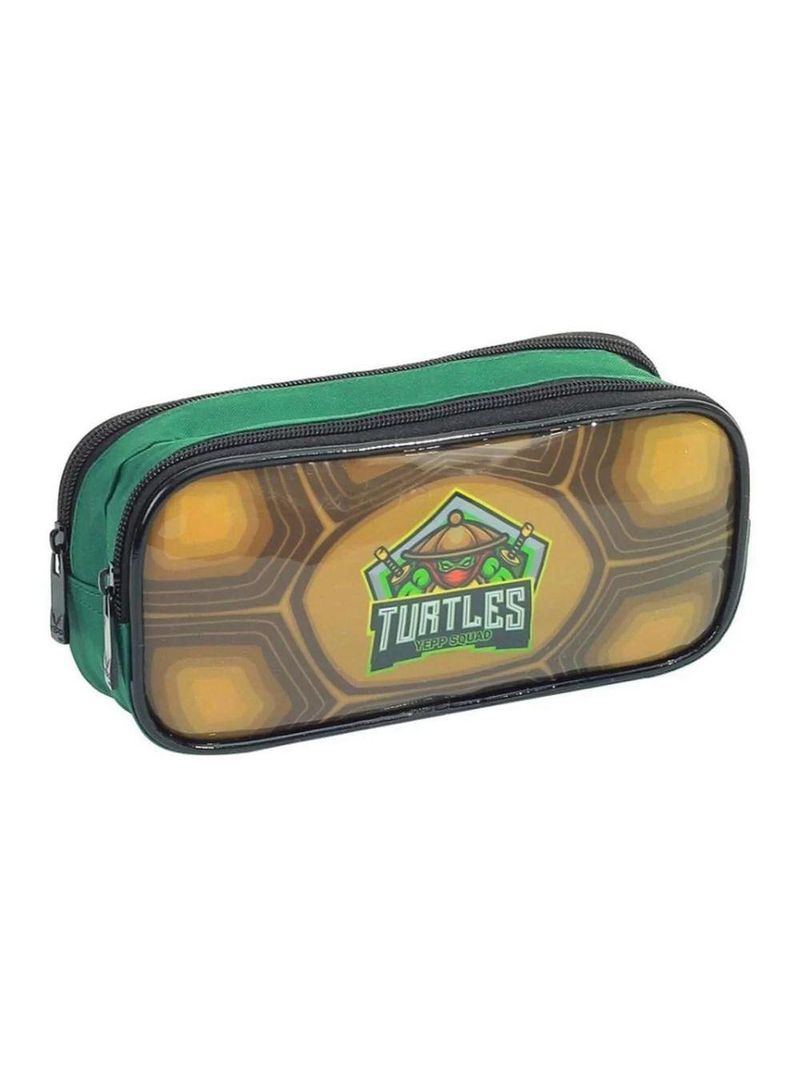 Kit Mochila Rodinha Lancheira Estojo Duplo Tartarugas Ninja Yepp