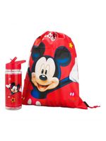 Garrafa Plástico Mickey 450ml Mochila 30x43cm Disney