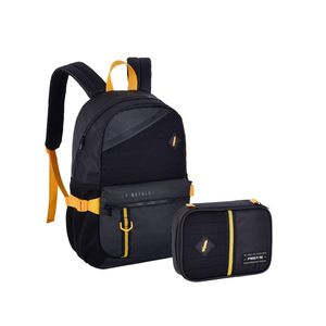 Kit Mochila De Costas E Estojo Box Free Fire Preto