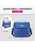 Lancheira Térmica C- 2 Compartimentos Jacki Design - Pink Azul