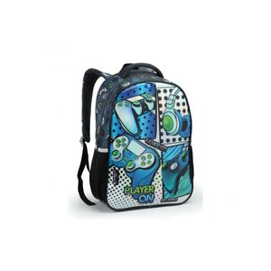Mochila Costas Infantil Gamer Player On Escolar Jogos Video Game Seanite
