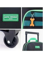 Conjunto De Mochila Com Rodinhas E Lancheira Térmica Infantil 4750ml Verde