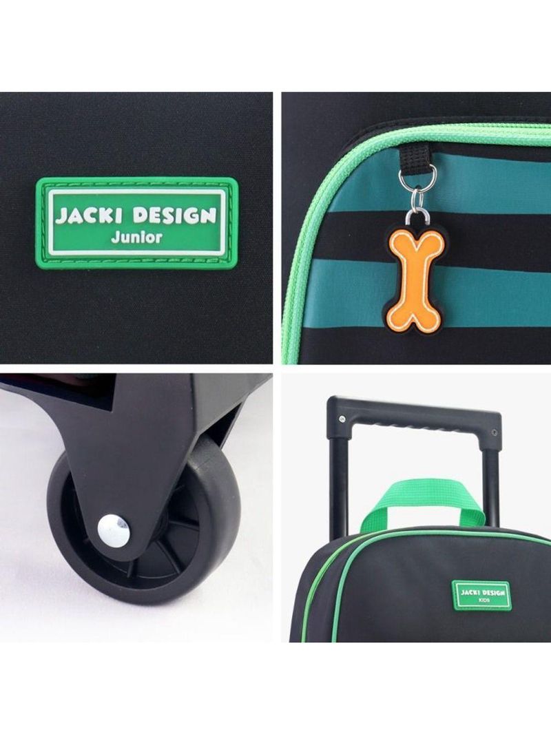 Conjunto De Mochila Com Rodinhas E Lancheira Térmica Infantil 4750ml Verde