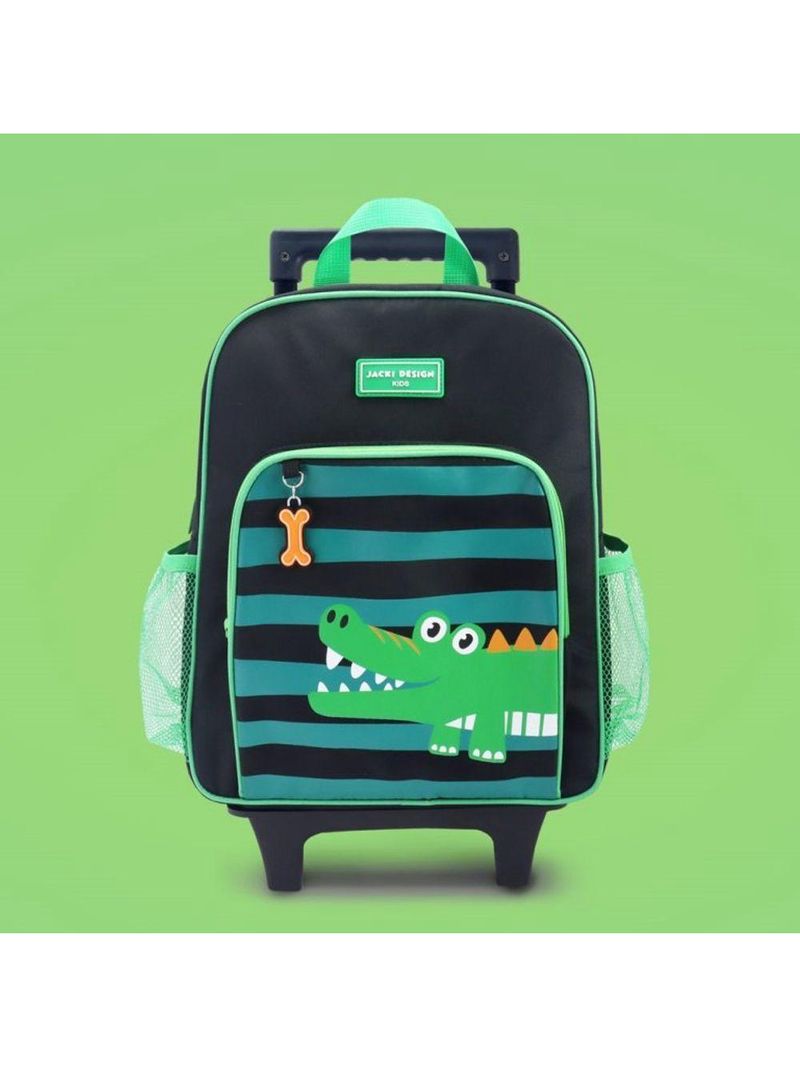 Conjunto De Mochila Com Rodinhas E Lancheira Térmica Infantil 4750ml Verde