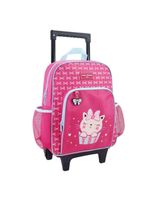 Conjunto De Mochila Com Rodinhas E Lancheira Térmica Infantil 4750ml Pink