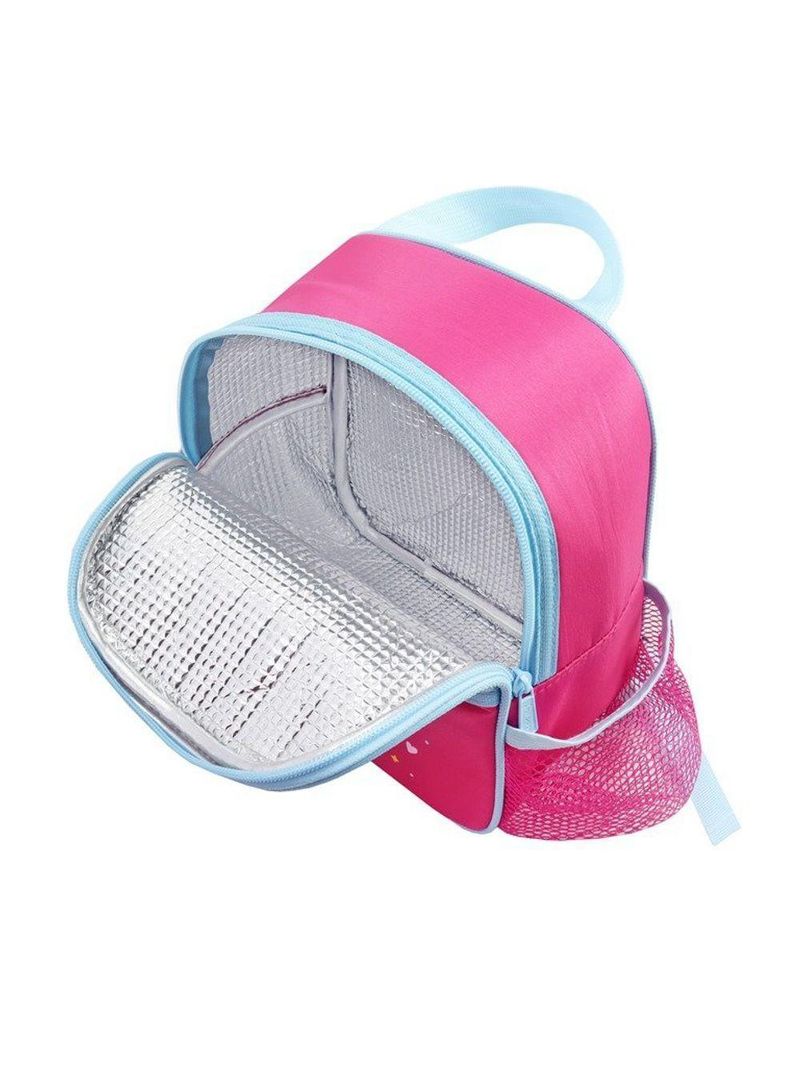 Conjunto De Mochila Com Rodinhas E Lancheira Térmica Infantil 4750ml Pink