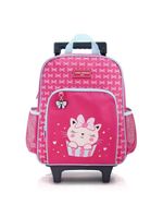 Conjunto De Mochila Com Rodinhas E Lancheira Térmica Infantil 4750ml Pink