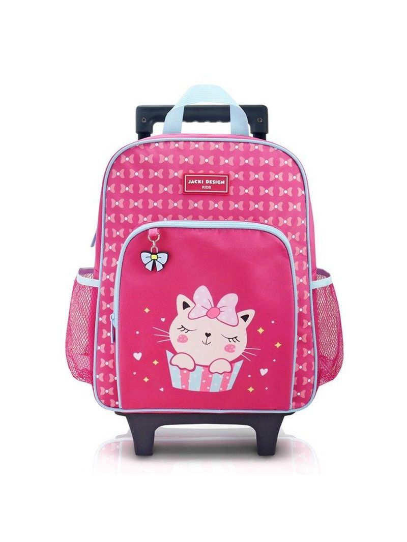 Conjunto De Mochila Com Rodinhas E Lancheira Térmica Infantil 4750ml Pink