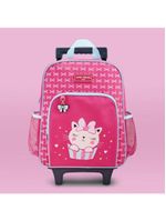 Conjunto De Mochila Com Rodinhas E Lancheira Térmica Infantil 4750ml Pink