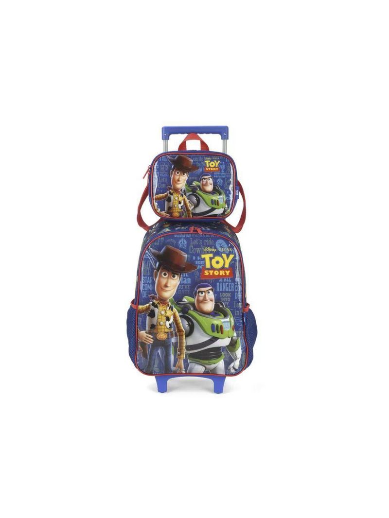 Mochila De Rodinhas E Lancheira Toy Story Vermelho Maxlog