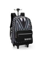 Mochila De Rodinhas Wandinha Uniforme Preto - Luxcel