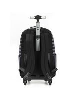 Mochila De Rodinhas Wandinha Uniforme Preto - Luxcel