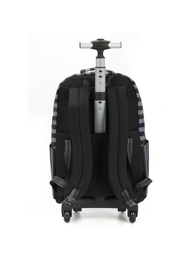 Mochila De Rodinhas Wandinha Uniforme Preto - Luxcel