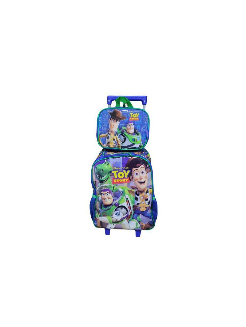 Kit Mochila De Rodinhas E Lancheira Toy Story Verde Maxlog