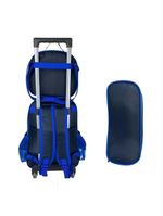 Kit Mochila Infantil Meninos Com Rodinhas Carros Escolar Estojo Lancheira Térmica Bolsa Carrinho