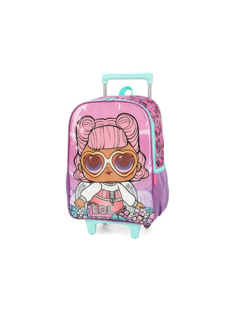 Mochila De Rodinhas Lol Surprise Rosa Luxcel