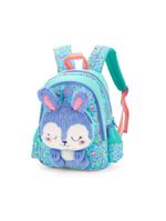 Mochila De Costa Coelhinho C- Orelha 3d Petit Verde - Luxcel