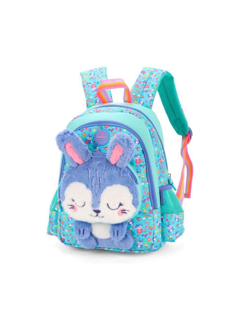 Mochila De Costa Coelhinho C- Orelha 3d Petit Verde - Luxcel