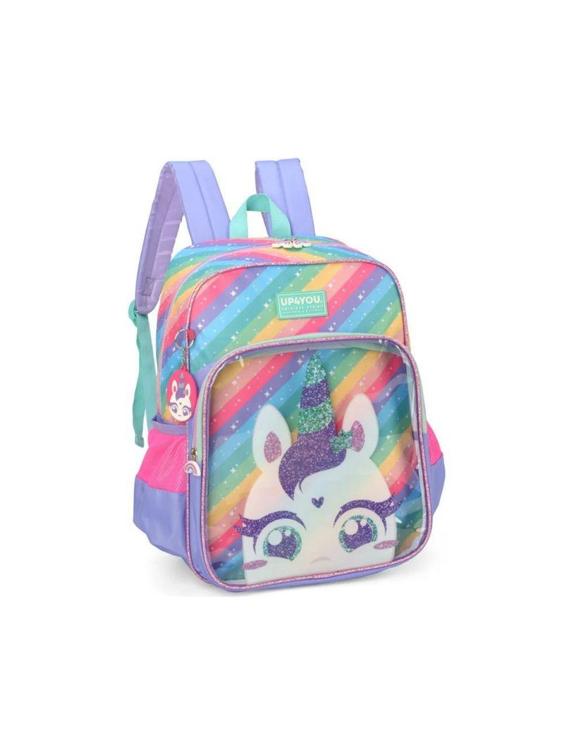 Mochila De Costas Luxcel Unicórnio Colorido