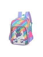 Mochila De Costas Luxcel Unicórnio Colorido