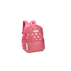 Mochila De Costas Rosa Com Bolinhas Up4you Ms46711up0300un