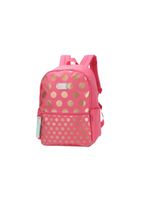 Mochila De Costas Rosa Com Bolinhas Up4you Ms46711up0300un