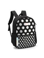 Mochila Juvenil Preta C/ Bolinhas Prata Up4you