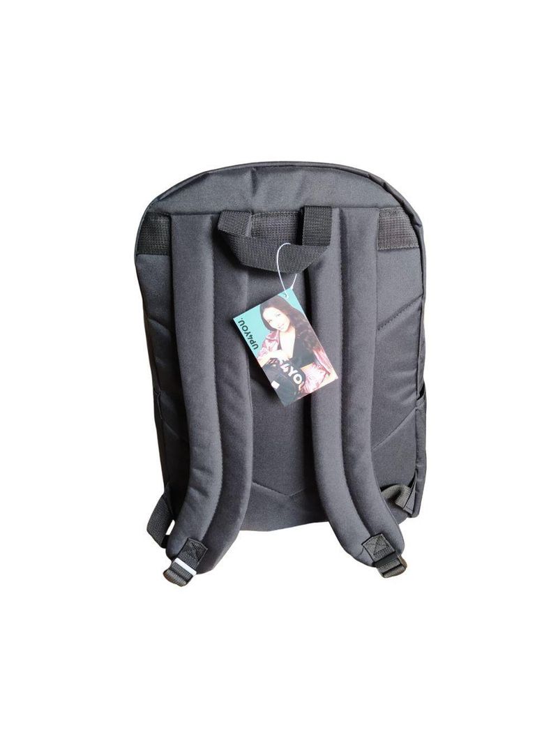 Mochila Juvenil Preta C/ Bolinhas Prata Up4you