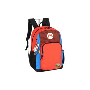 Mochila De Costas Vermelho Super Mario Luxcel