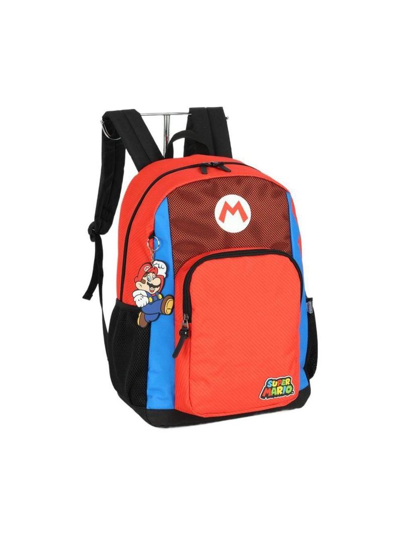 Mochila De Costas Vermelho Super Mario Luxcel