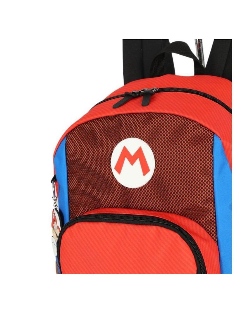 Mochila De Costas Vermelho Super Mario Luxcel