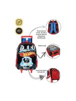 Mochila De Rodinhas Escolar Hot Wheels Ic41512 - Preto
