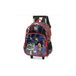 Mochila De Rodinhas Com Alça Luxcel Toy Story Preto