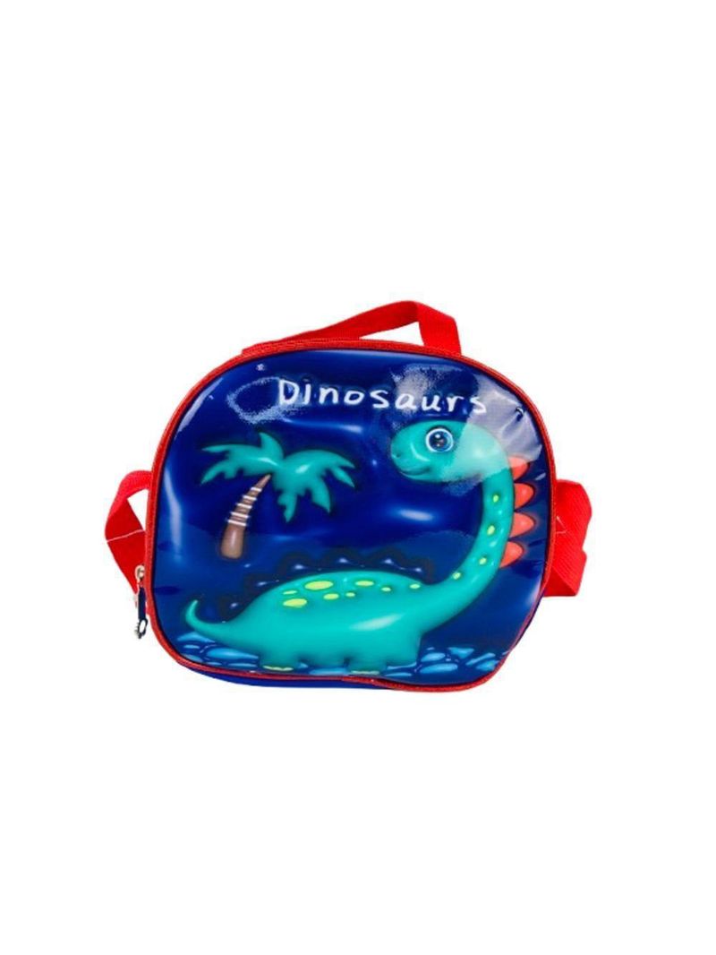 Mochila Infantil Com Rodinhas Kit Bolsa Estojo E Lancheira Escolar Carrinho Impermeavel Dinossauro